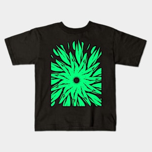 Green mandala art Kids T-Shirt